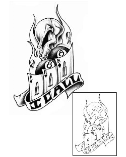 Card Tattoo Gambling tattoo | ROF-00110