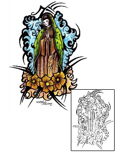 Mary Tattoo Religious & Spiritual tattoo | ROF-00134