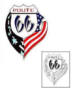 USA Tattoo Patronage tattoo | ROF-00148