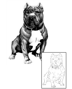 Dog Tattoo Wrinkles Pit Bull Tattoo