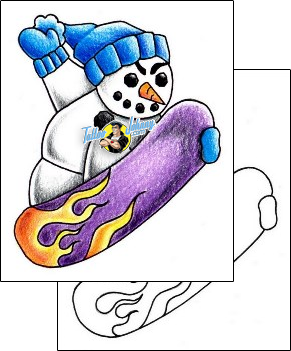 Sports Tattoo miscellaneous-fire-tattoos-rhonda-sigler-rsf-00043