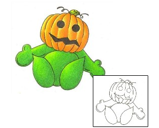 Pumpkin Tattoo Horror tattoo | RSF-00055