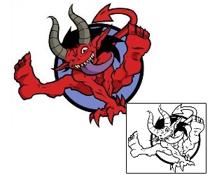 Devil - Demon Tattoo Horror tattoo | RTF-00007