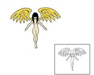 Angel Tattoo Religious & Spiritual tattoo | RTF-00019