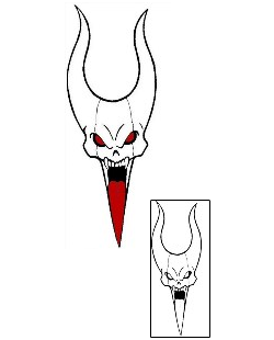 Devil - Demon Tattoo Horror tattoo | RTF-00062