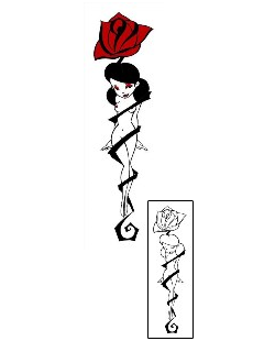 Pin Up Tattoo Plant Life tattoo | RTF-00098