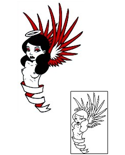 Angel Tattoo Religious & Spiritual tattoo | RTF-00118