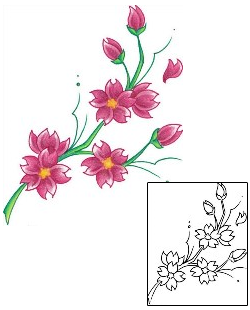 Cherry Blossom Tattoo Plant Life tattoo | RUF-00004