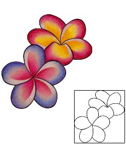 Plumeria Tattoo RUF-00028