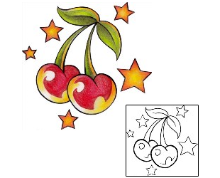 Cherry Tattoo For Women tattoo | RUF-00035