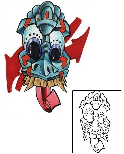 Mask Tattoo Religious & Spiritual tattoo | RVF-00006