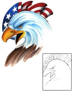 Patriotic Tattoo Animal tattoo | RVF-00044