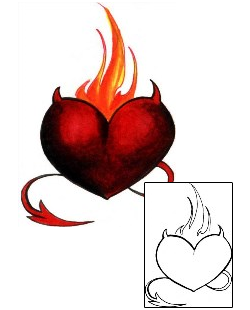 Heart Tattoo Miscellaneous tattoo | RVF-00051