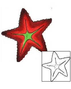 Starfish Tattoo Marine Life tattoo | RVF-00066