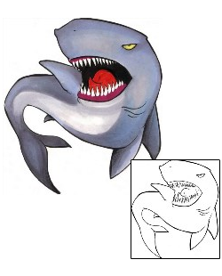Shark Tattoo Marine Life tattoo | RVF-00068
