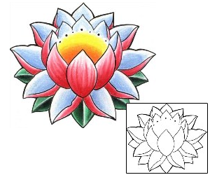 Lotus Tattoo Plant Life tattoo | RVF-00089