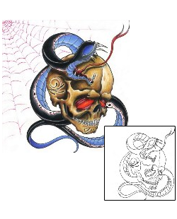 Spider Web Tattoo Horror tattoo | RVF-00096