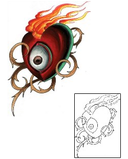 Fire – Flames Tattoo For Women tattoo | RVF-00146