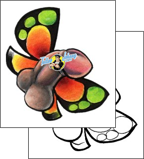 Butterfly Tattoo rvf-00206