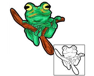 Frog Tattoo Reptiles & Amphibians tattoo | RWF-00032