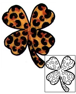 Leopard Tattoo Plant Life tattoo | RWF-00047