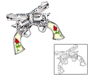 Gun Tattoo Plant Life tattoo | RWF-00058