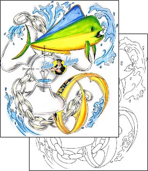Fish Tattoo marine-life-fish-tattoos-rich-wallace-rwf-00085