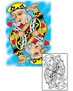 King Tattoo Gambling tattoo | RYF-00040