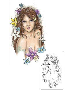Woman Tattoo Mythology tattoo | S1F-00013