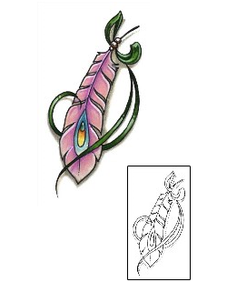 Feather Tattoo Miscellaneous tattoo | S1F-00017