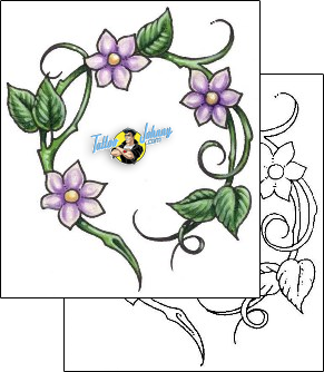 Flower Tattoo plant-life-vine-tattoos-shane-hart-s1f-00020