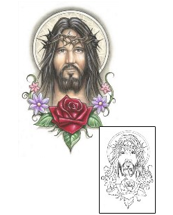 Rose Tattoo Religious & Spiritual tattoo | S1F-00036