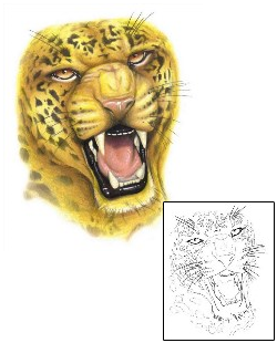 Leopard Tattoo Leopard Roar Tattoo