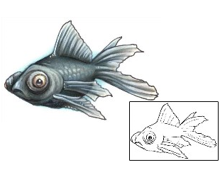 Fish Tattoo Marine Life tattoo | S1F-00073
