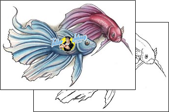 Fish Tattoo marine-life-fish-tattoos-shane-hart-s1f-00076