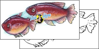Fish Tattoo marine-life-fish-tattoos-shane-hart-s1f-00077
