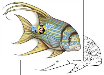 Fish Tattoo marine-life-fish-tattoos-shane-hart-s1f-00081