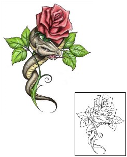 Snake Tattoo Plant Life tattoo | S1F-00091