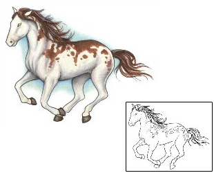Horse Tattoo Animal tattoo | S1F-00102