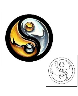 Yin Yang Tattoo Ethnic tattoo | S1F-00112