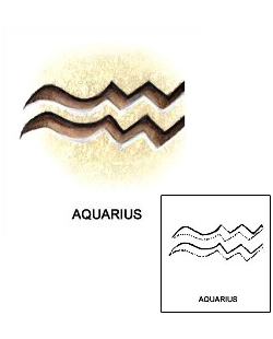 Aquarius Tattoo Miscellaneous tattoo | S1F-00113