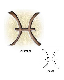 Pisces Tattoo Miscellaneous tattoo | S1F-00120