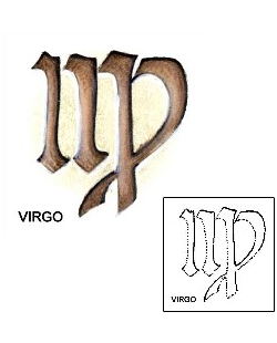 Virgo Tattoo Miscellaneous tattoo | S1F-00124