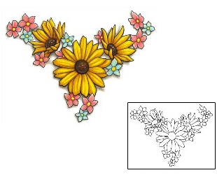 Daisy Tattoo Specific Body Parts tattoo | S1F-00153