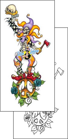 Evil Tattoo fantasy-clown-tattoos-shane-hart-s1f-00157