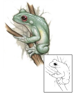 Frog Tattoo Reptiles & Amphibians tattoo | S1F-00193