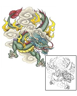 Dragon Tattoo Mythology tattoo | S1F-00207