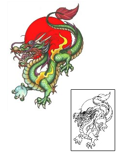 Dragon Tattoo Mythology tattoo | S1F-00212