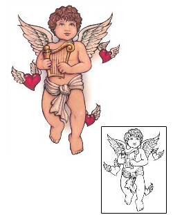 Angel Tattoo Religious & Spiritual tattoo | S1F-00228