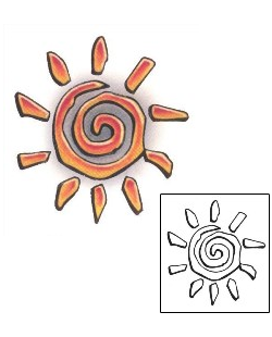 Sun Tattoo Tattoo Styles tattoo | S1F-00234